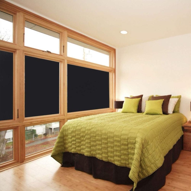 Blackout Window Film Privacy Window Cling Dark Window Tinting Etsy