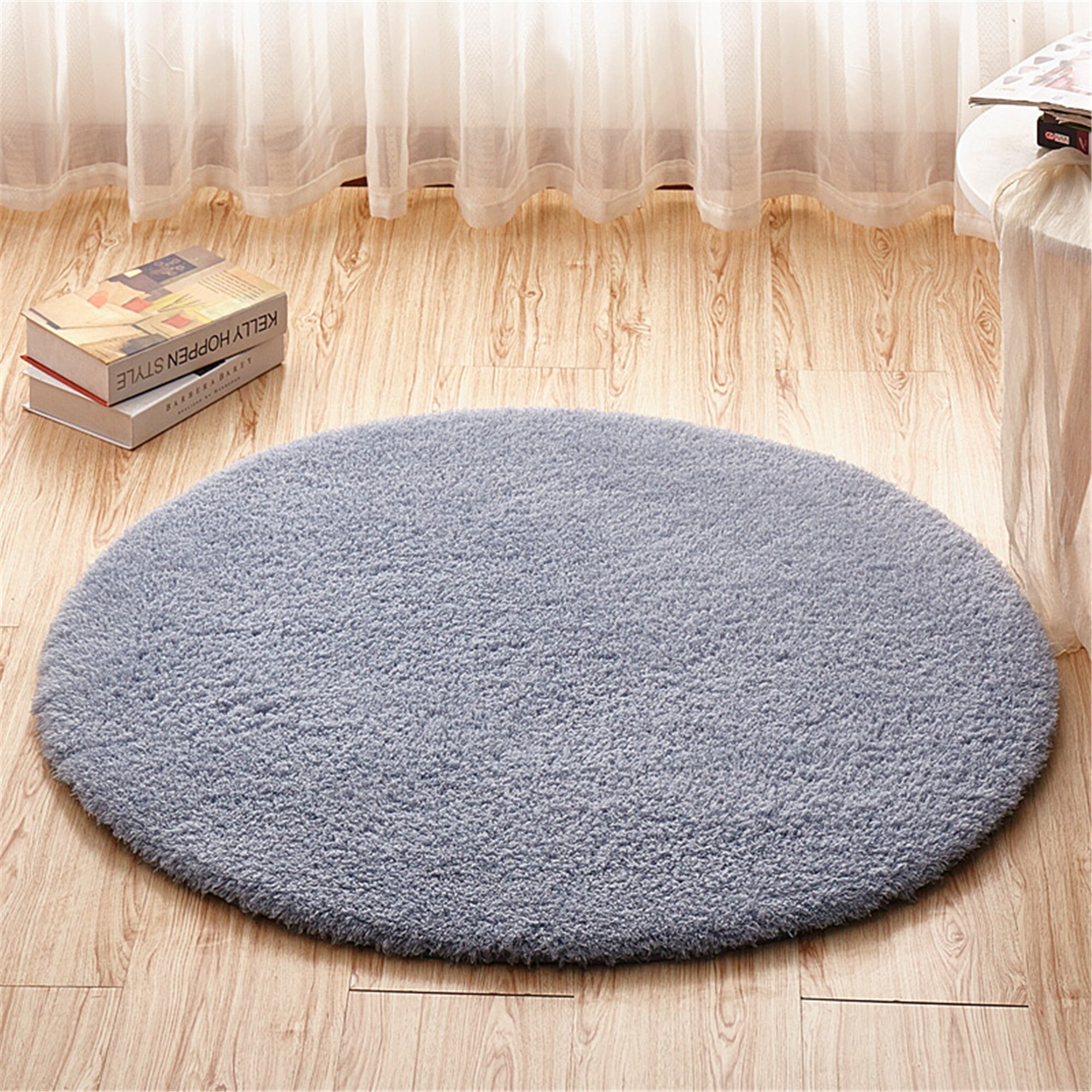 Fluffy Fleece Round Rug Carpets for Living Room Faux Fur Rugs Etsy