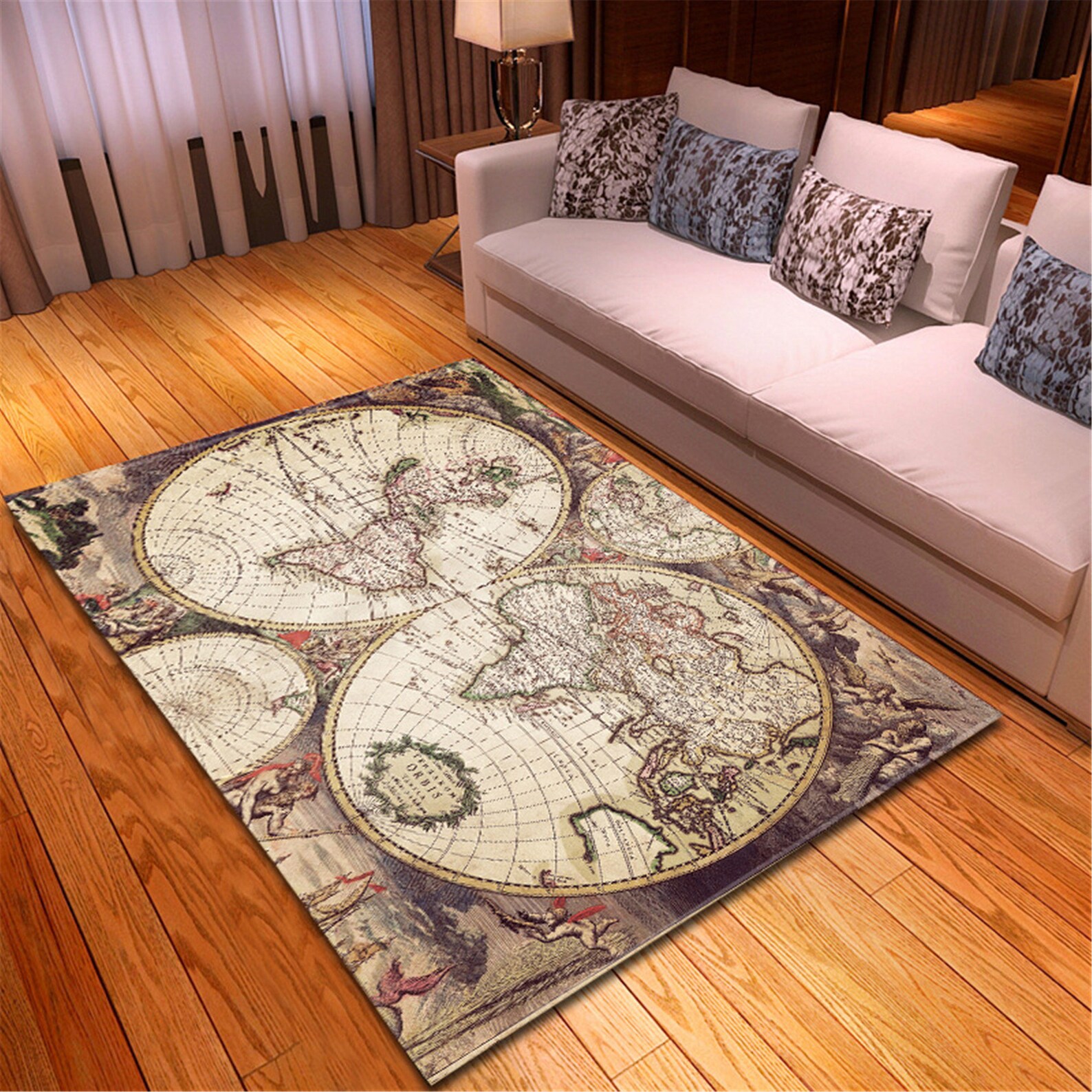 World Map series Printed Carpets for Living Room Bedroom Area Etsy