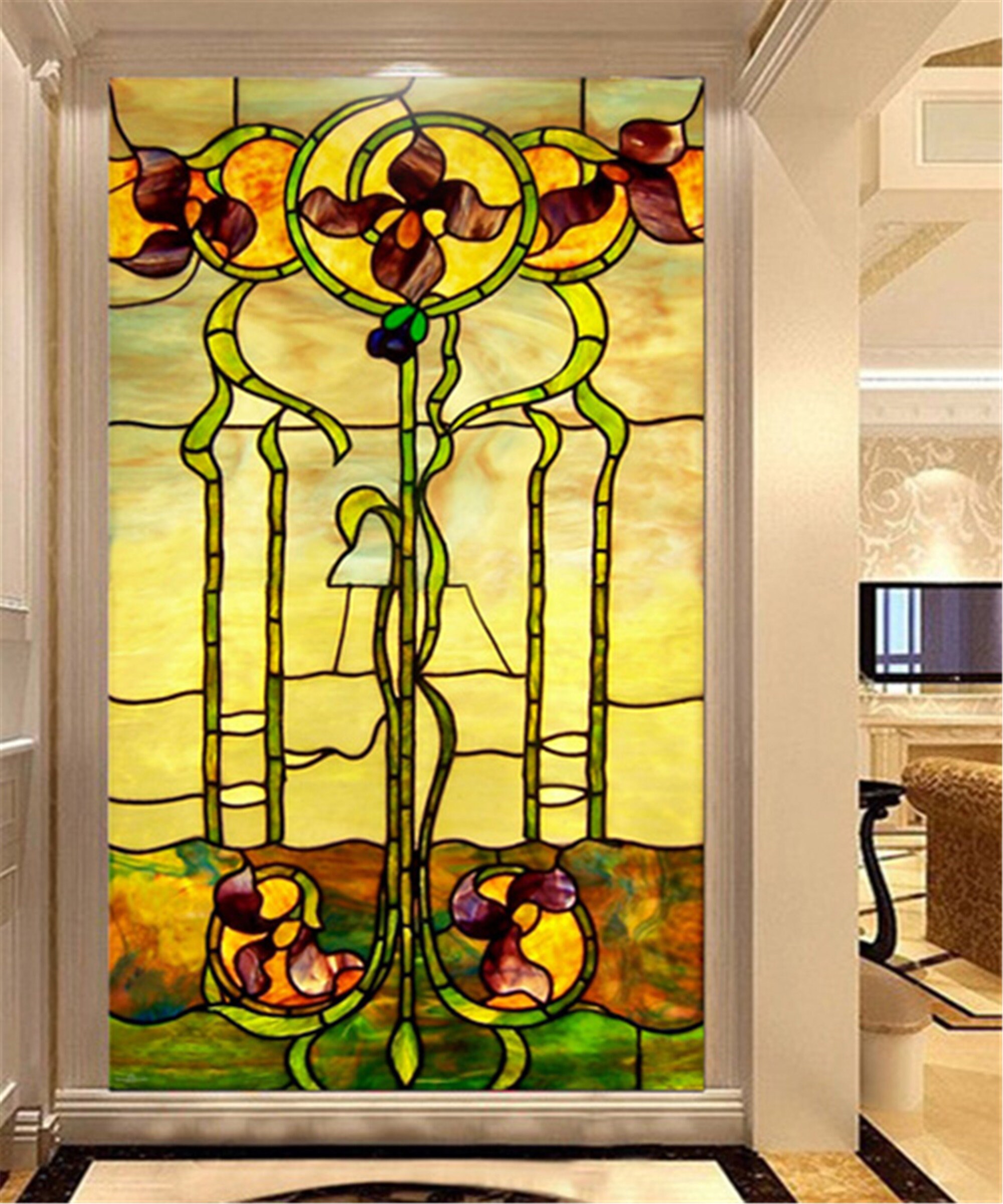 Electrostatic Frosted Stained Glass Window Film Pvc Etsy