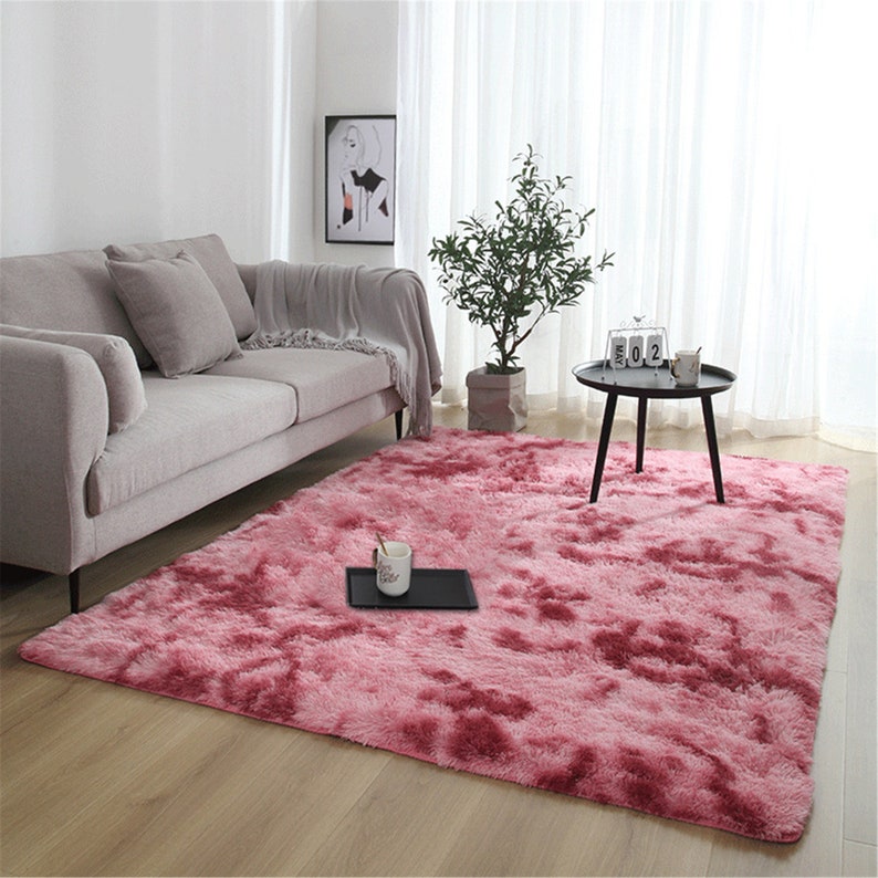 Motley Plush Carpets For Living Room Soft Fluffy Rug Home Etsy