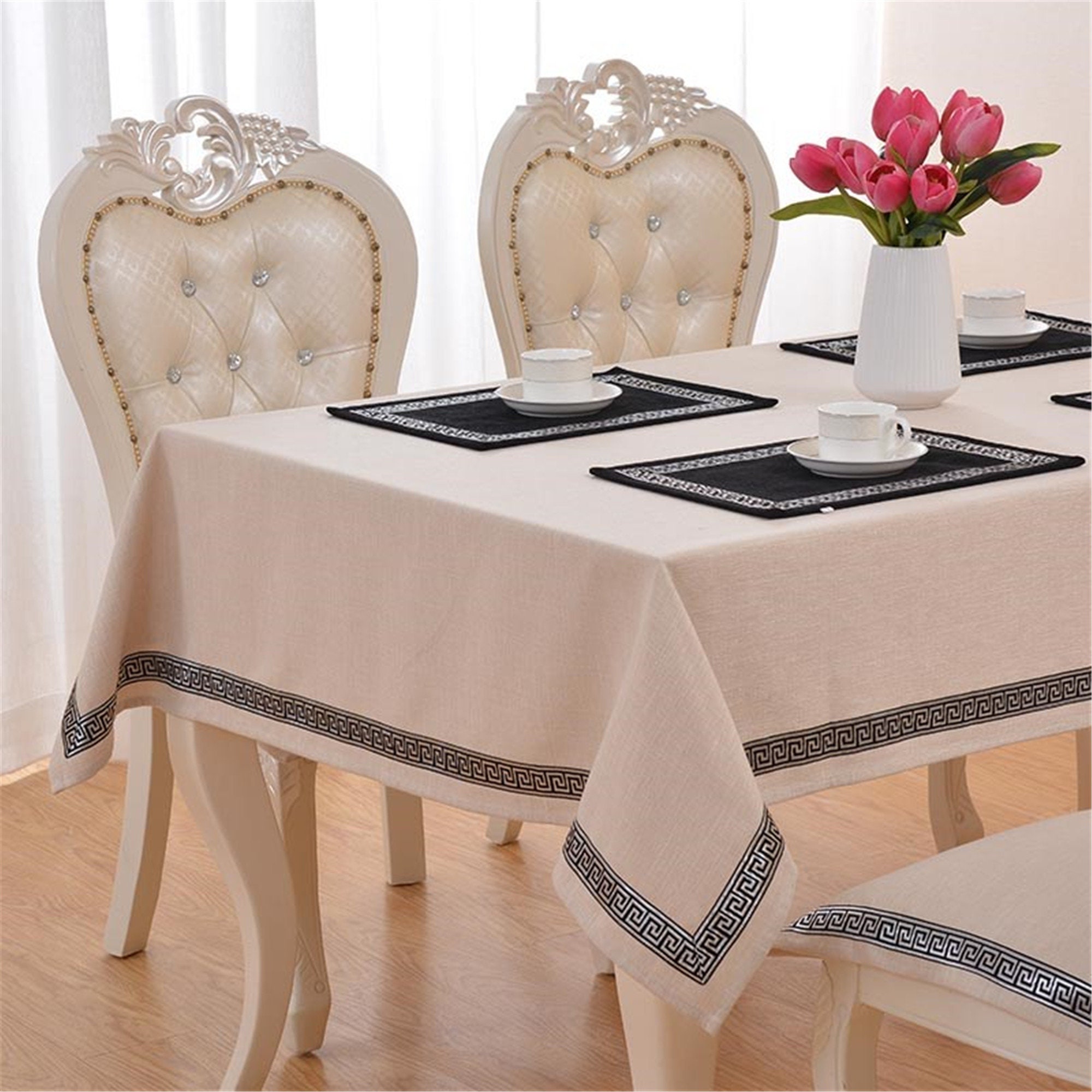 New Chinese highend tablecloth lace splicing simple modern Etsy