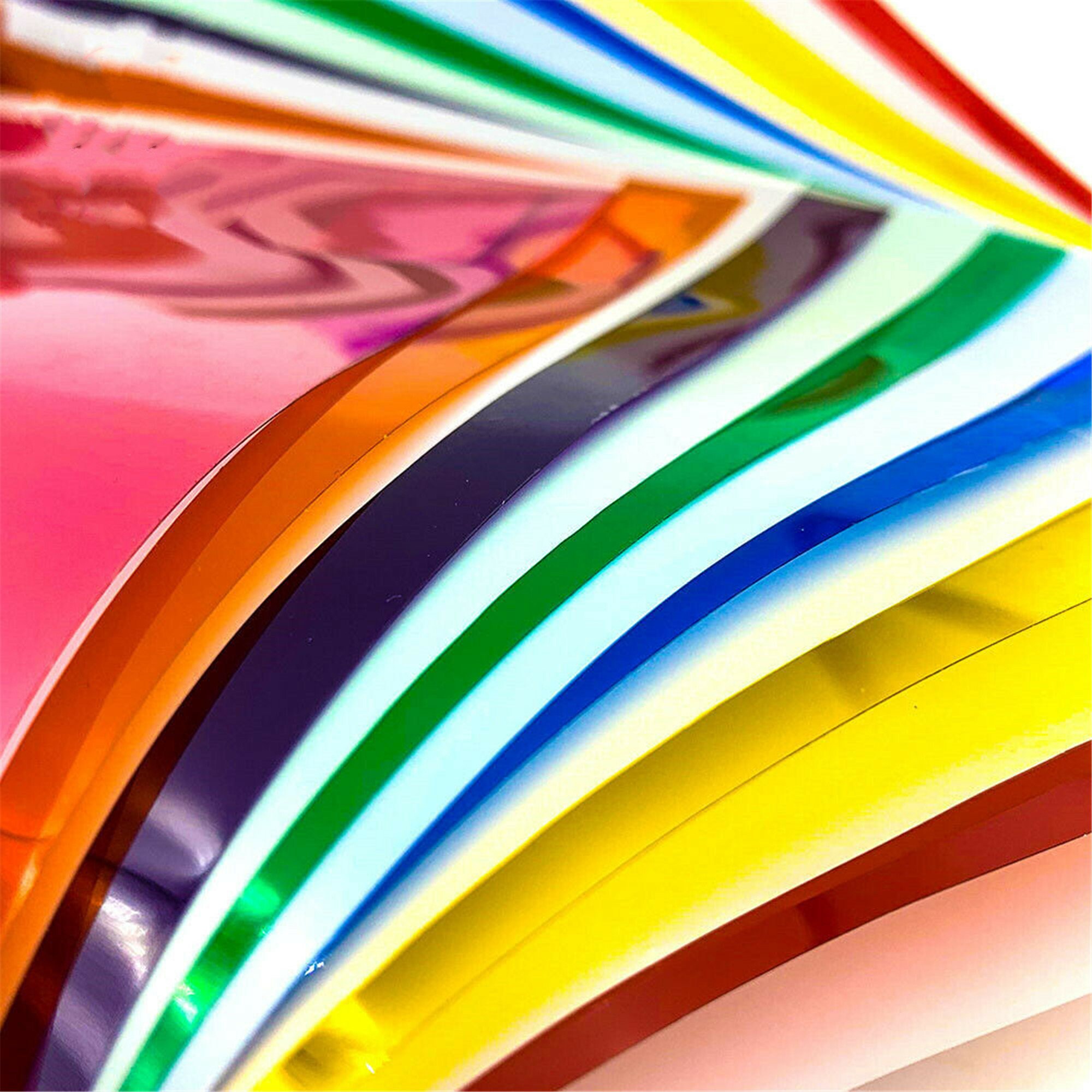 Transparente bunte Fenster Folie Glas Farbe selbstklebende