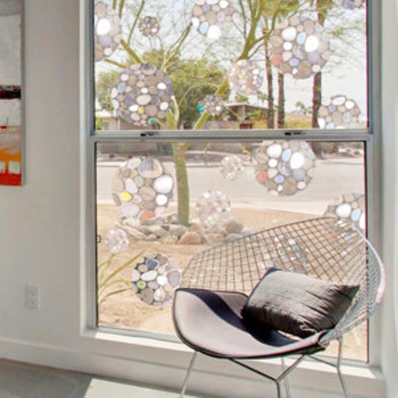Pebble Static Stained Glass Film Sticker Privacy Window Etsy