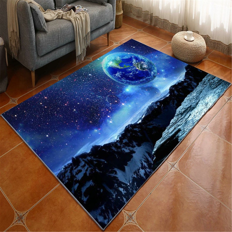 3D Printed Planet Galaxy Space Carpets for Living Room Bedroom | Etsy