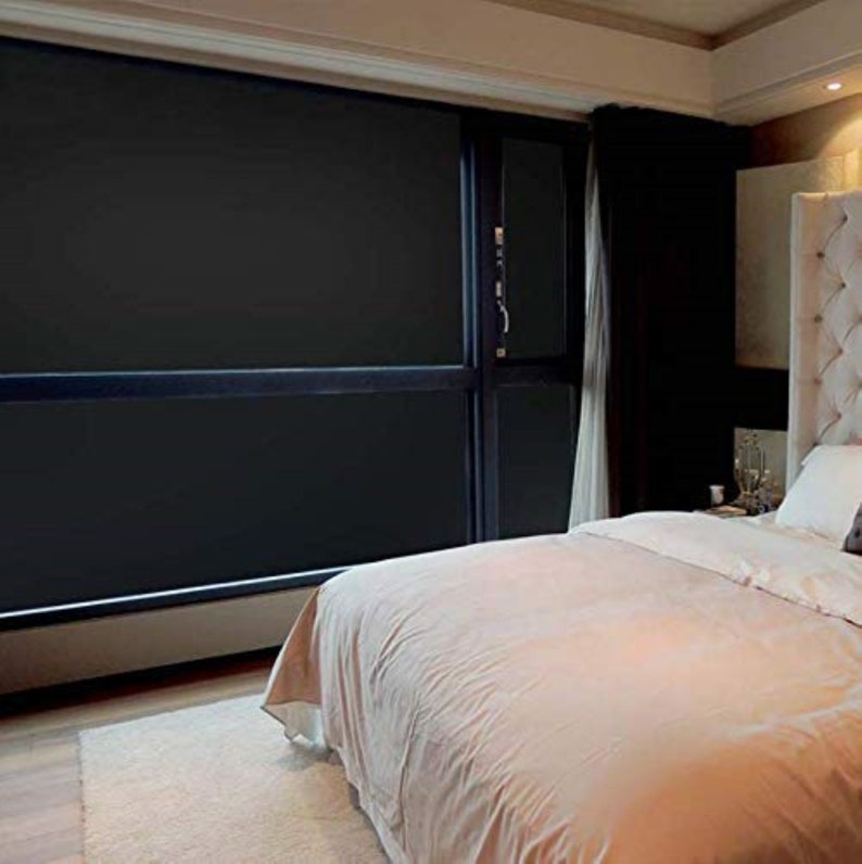 Blackout Window Film Privacy Window Cling Dark Window Tinting Etsy