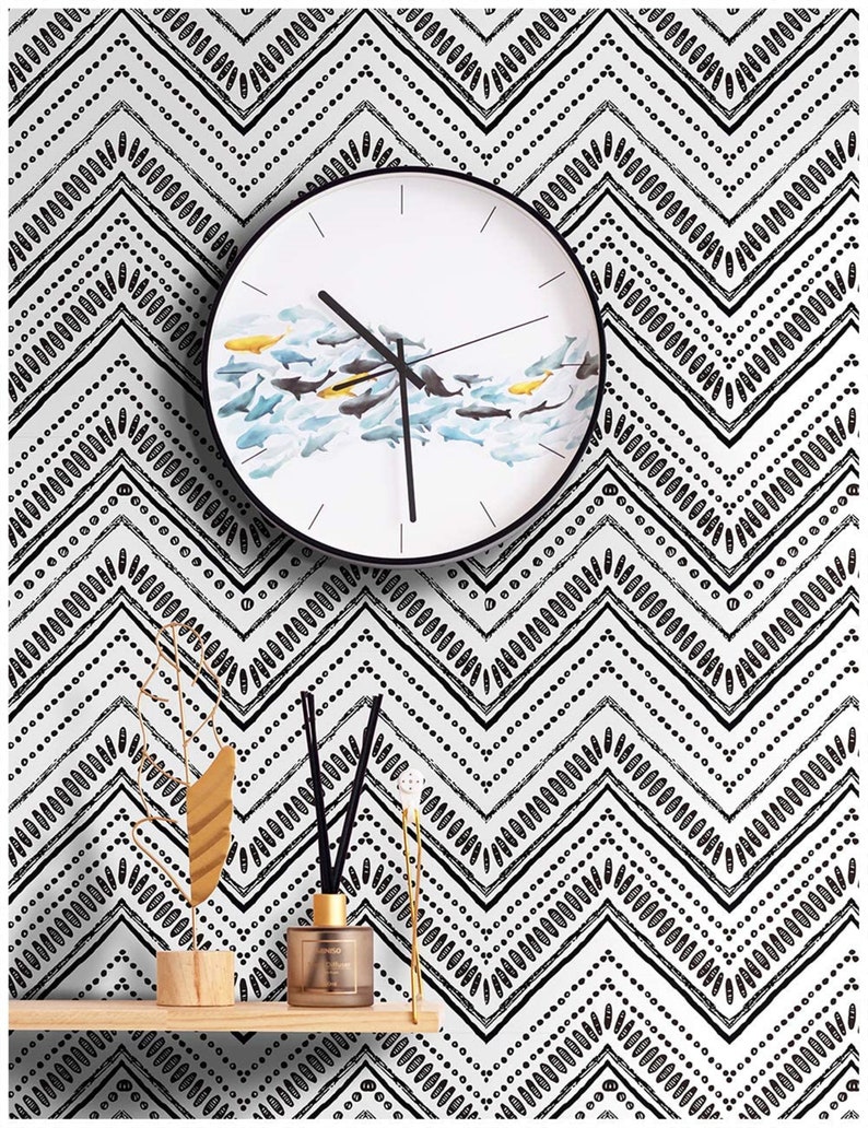 Peel and Stick Wood Plank Wallpaper Shiplap Brown Vinyl Self Etsy