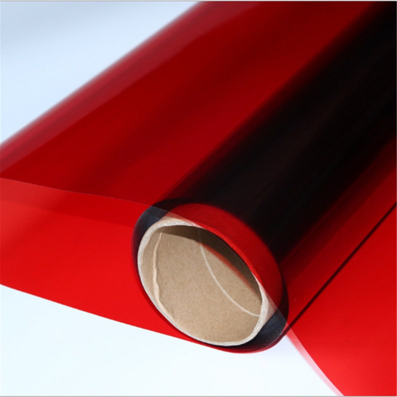 Red Decorative Window Film Solar Tint Glass Sticker Home Building Sticker Red Decorative Window Film Solar Tint Glass Sticker Home Building Sticker
