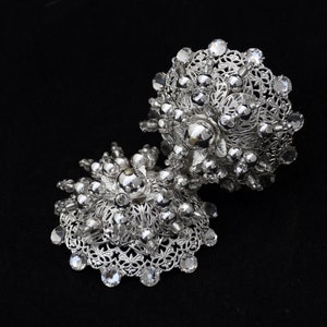 Sterling Silver and Swarovski Beaded Nipple Pasties DELUXE! Free adhesive included.