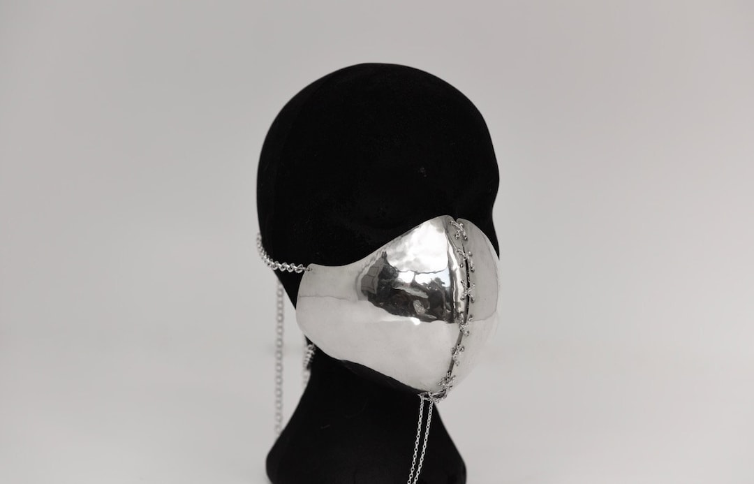 Silver Plated Metal Mask Etsy