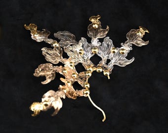 Ear Cuff, extra large laser cut Gold plated