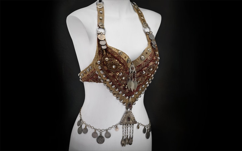 Gypsy Coin KALAE Gypsy Authentic Tribal Coin Bra - Etsy