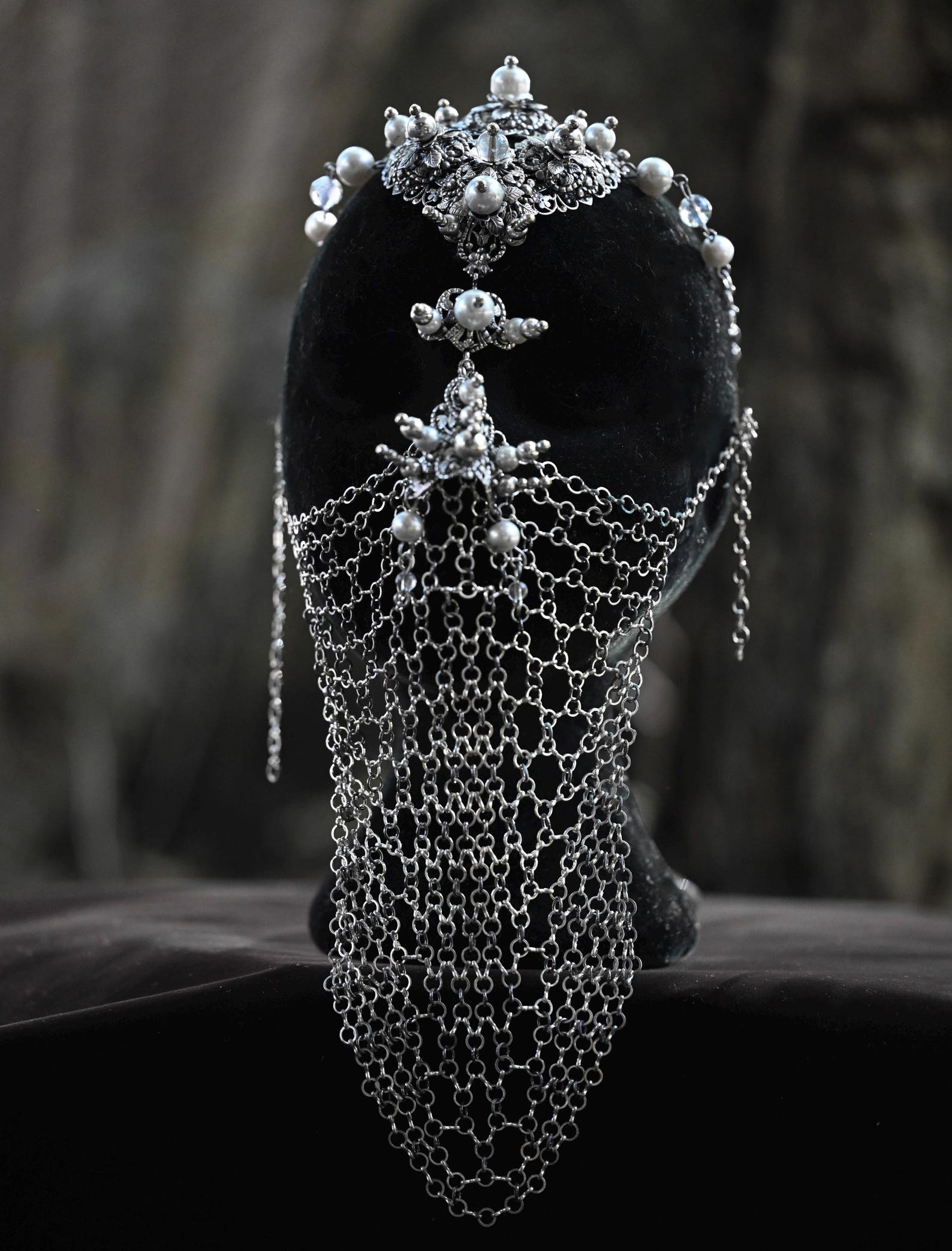 Pearl Armour Mask Face Chain - Etsy