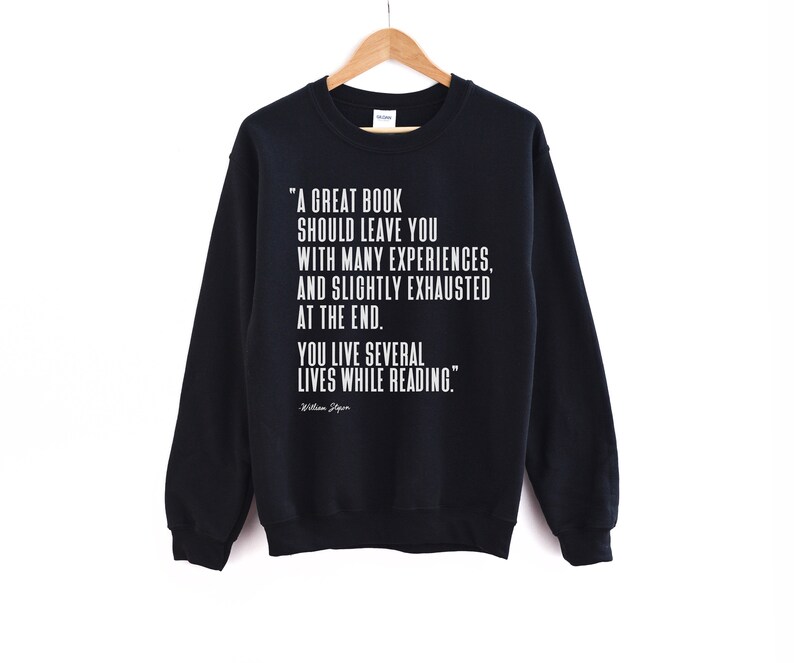 BOOK LOVER QUOTE womens sweatshirt Bookish sweatshirt Shirts Etsy