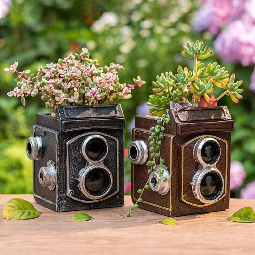 Retro Camera Flower Pot Camera Ornament Camera Planter - Etsy Hong Kong