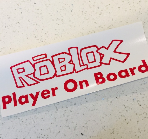 Roblox Player On Board Vinyl Decal Sticker Kid - 