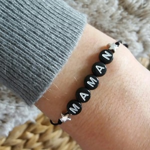Pulsera personalizable Perlas negras