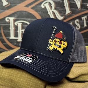 Backdraft Bastard Firefighter Leather Patch Hat