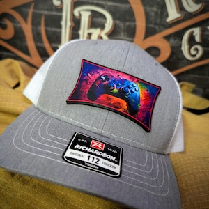 Next Level Gamer Leather Patch Hat Controller Graphic