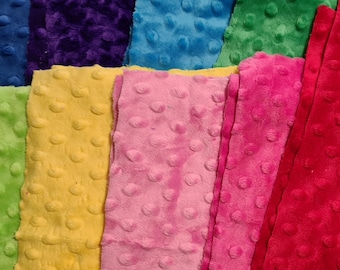 Dimple Dot Minky Fabric – 10" Square, Soft & Cuddly