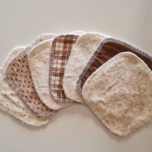 Make-up-Entferner - Wiederverwendbare Gesichtstücher - Baby-Feuchttücher 4,5 &quot;&quot;Baumwoll-Flanell-Reinigungstücher&quot;&quot;