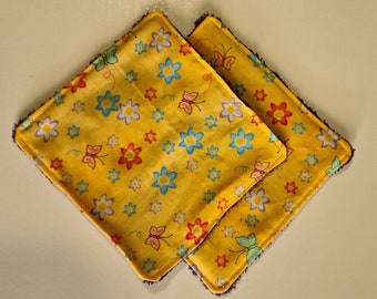 Reusable - Face Cloths - Wash Cloths - Baby Wipes - cleaning cloths - small - eco friendly