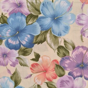 Pastel Floral Fabric - Quilting Fabric - 1/2 Metre  - 100% Cotton