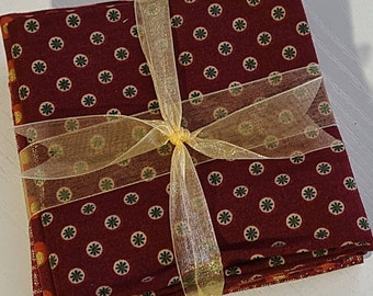 Fat Quarter Bundle - paquete de tres- 100% algodón- tela- tela de acolchado