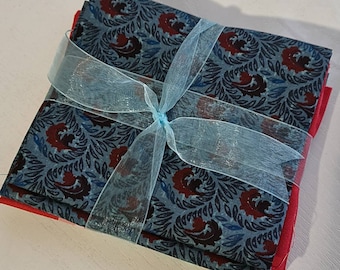 Fat Quarter Bundle - paquete de tres- 100% algodón- tela- tela de acolchado