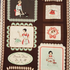 Domestic Divas - Quilting Fabric Panel