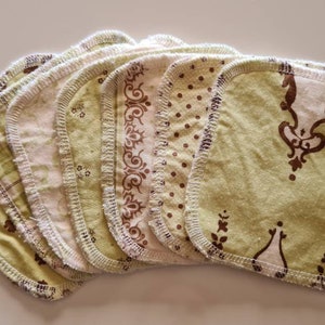 Make-up-Entferner - Wiederverwendbare Gesichtstücher - Baby-Feuchttücher 4,5 &quot;&quot;Baumwoll-Flanell-Reinigungstücher&quot;&quot;