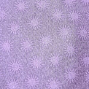 Fabric- Purple - sunburst quilting fabric- 100% Cotton - 1 metre
