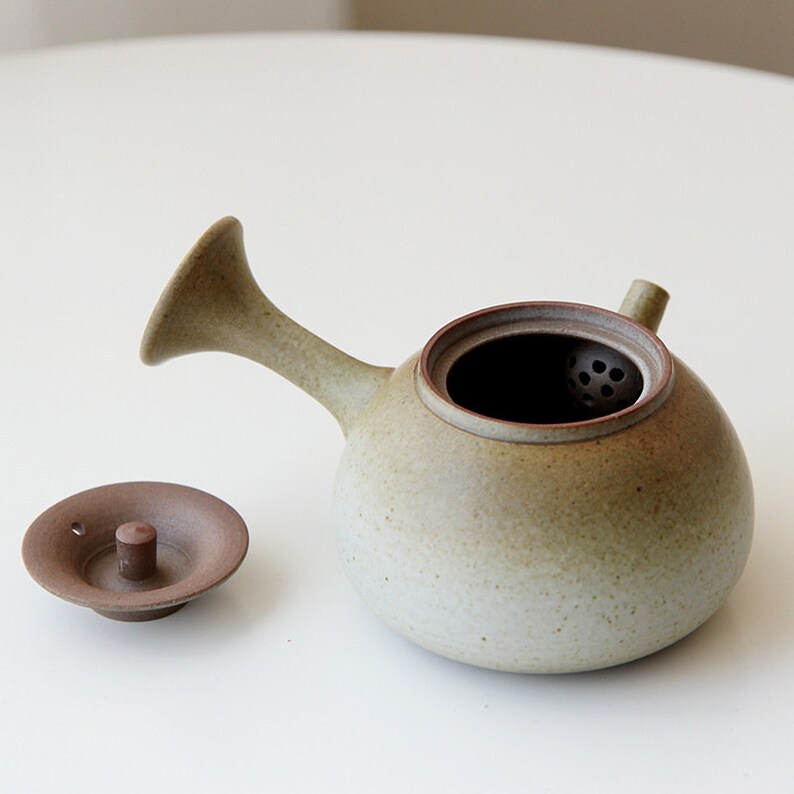 Japanese Ceramic Teapot Coarse Pottery Teapot Kungfu Tea Etsy