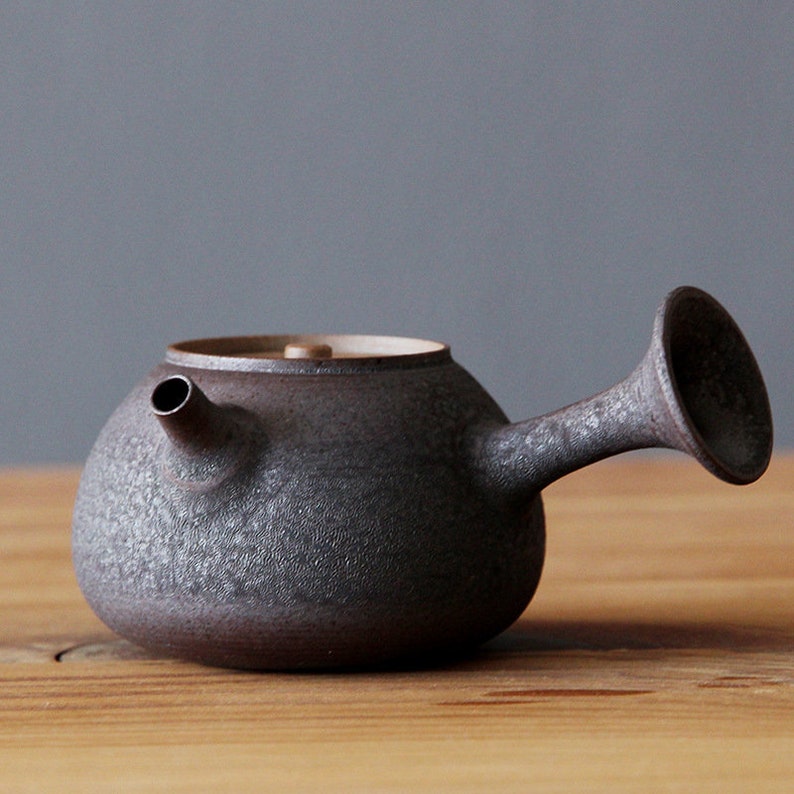 Japanese Ceramic Teapot Coarse Pottery Teapot Kungfu Tea Etsy