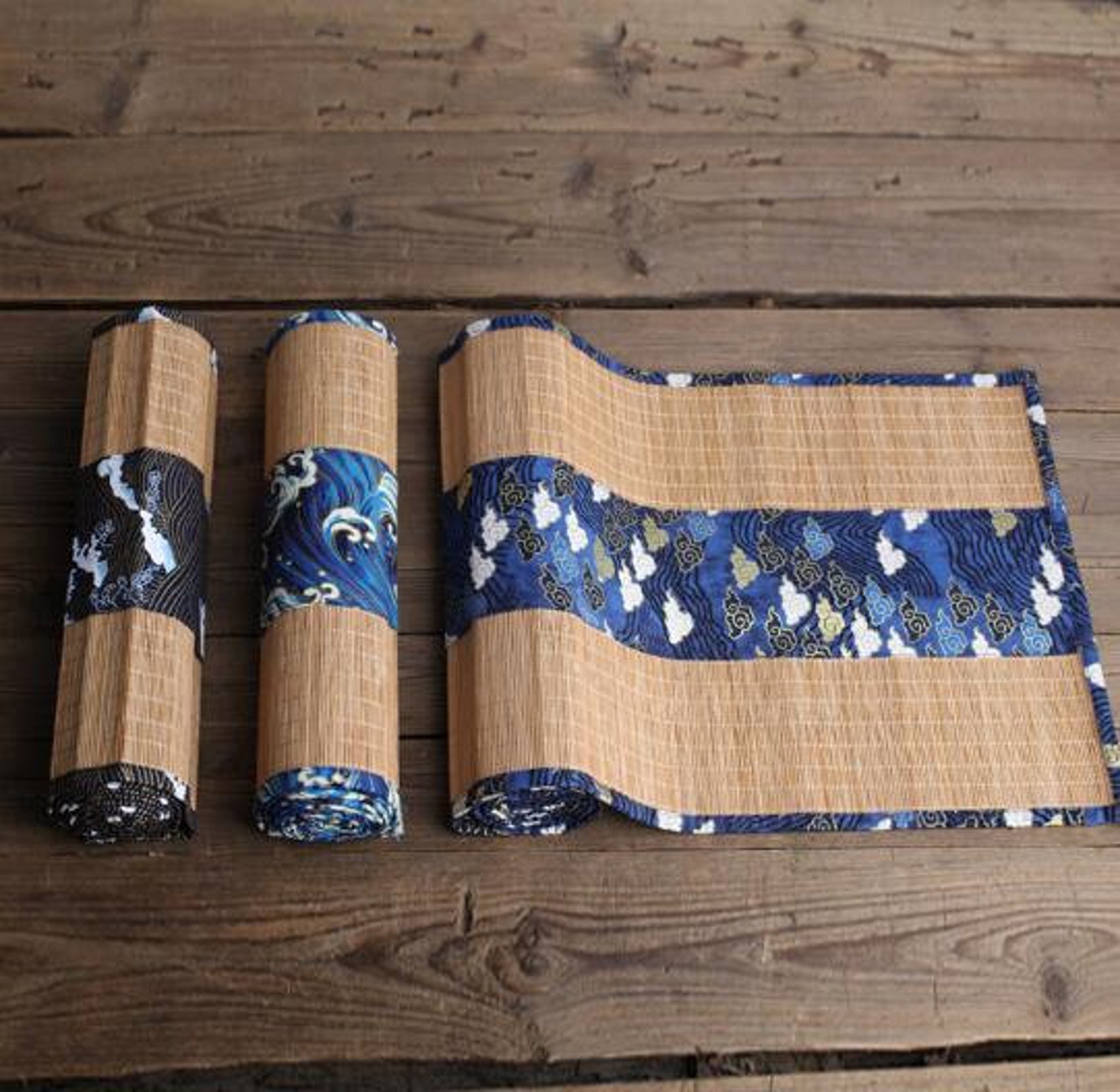 Vintage Tea Pad Tea Setting Tea Table Bamboo Tea Set Tea Pad Etsy