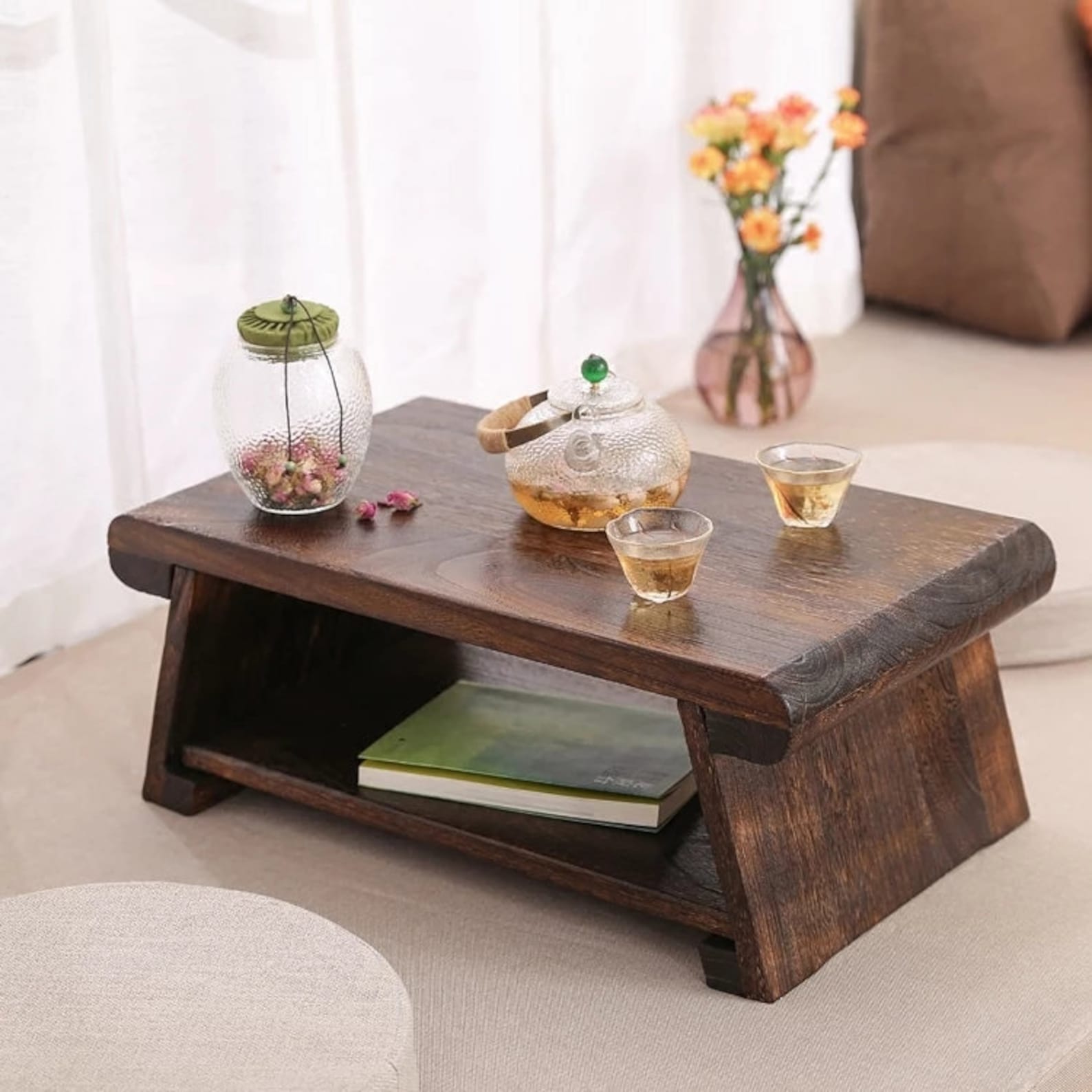 Tea Tray Table Tea Tray Kung Fu Tea Tray Wooden Walnut Primary Etsy