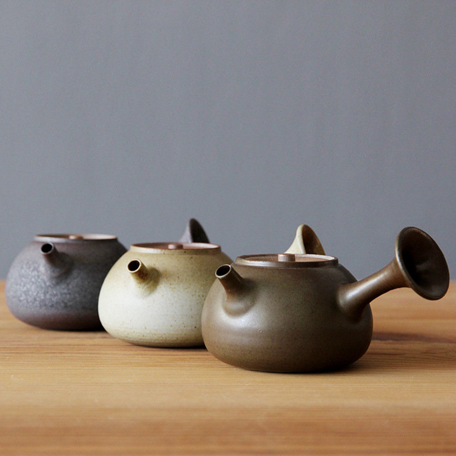 Japanese Ceramic Teapot Coarse Pottery Teapot Kungfu Tea Etsy