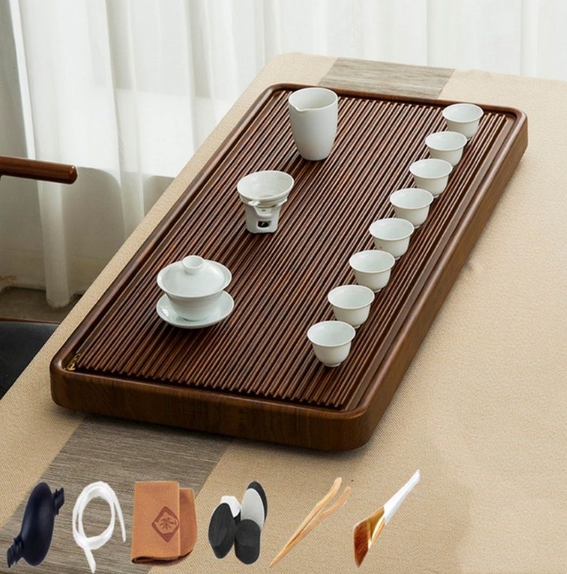 Tea Tray Solid Wood Household Bakelite Type One Piece Simple Etsy