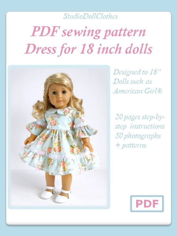 PDF Sewing PATTERN Doll Clothes Pattern 18 Inch Doll Clothes Etsy UK