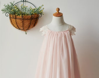 blush pink chiffon dress