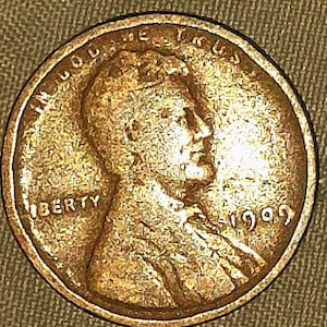 1909 vdb wheat penny and 1916 wheat penny