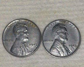 リンカーン小麦ペニー - 1940年から1949年 PDS - 日付/ミントマーク