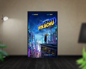 Pokemon Detective Pikachu Poster Ryan Reynolds Movie Silk Print 27x40/" 32x48/"