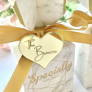 Personalized wedding Acrylic Tags,Custom Made Acrylic Mirror Tags,Valentines Day,Lettering Name Logo, Baby Shower Tags,Baby Welcoming Tags