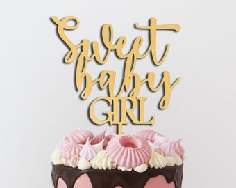 Sweet Baby Girl Cake Topper  Baby Shower Baby Cake Topper,Custom Baby Cake Topper,Birthday Decor,Baby Shower Decor