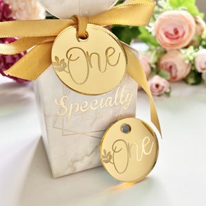 Gold Acrylic Mirror Tags,Birthday Tags,Chocolate Favors, Lettering Name Logo, Baby Shower, Personalized Round Mirror Tags,,Gift Tag,