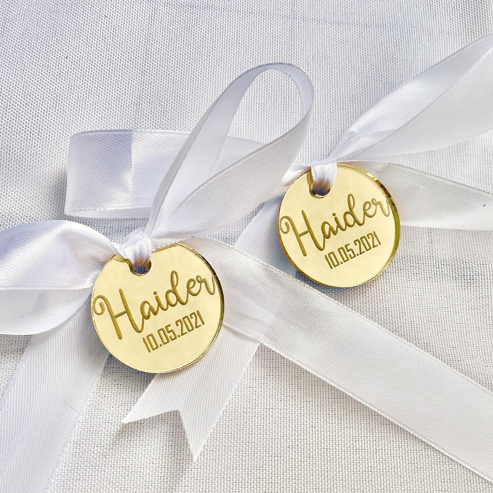 Custom Made Acrylic Mirror Tagspersonalized Wedding Acrylic Etsy