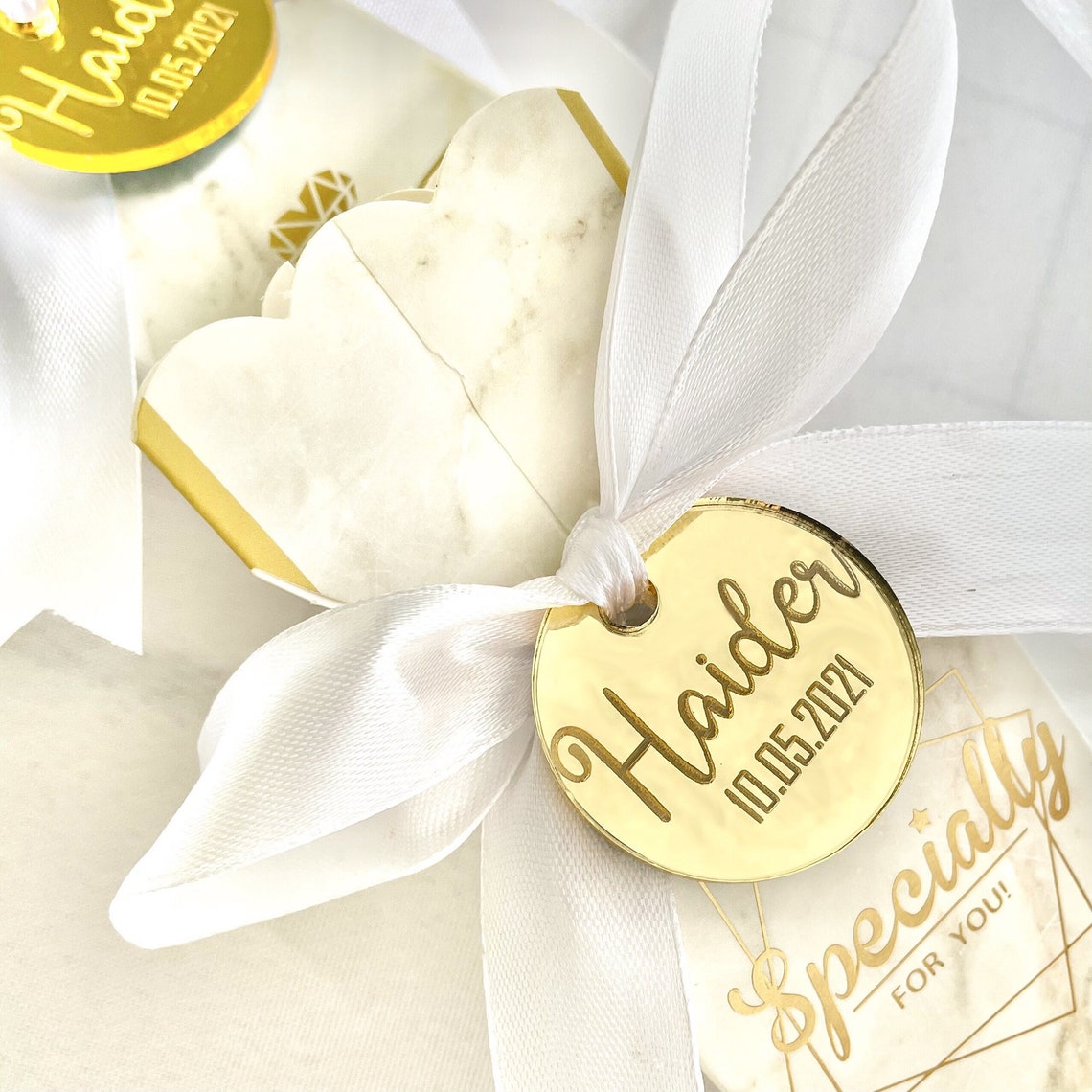 Custom Made Acrylic Mirror Tagspersonalized Wedding Acrylic Etsy