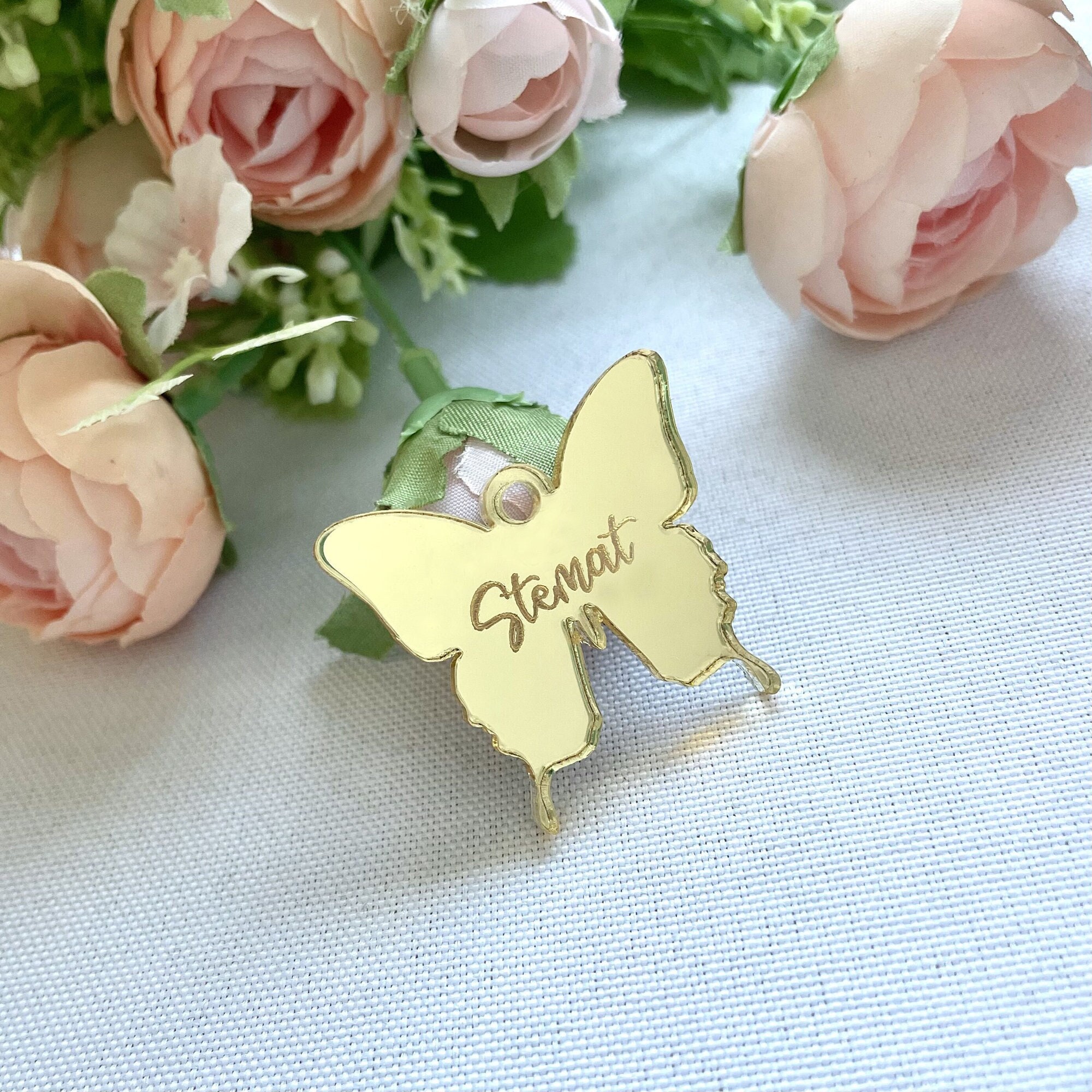 „A Little Butterfly Is On Her Way“ Banner – Schmetterling Baby Shower Deko, Rose Gold, Aus Glitzerpapier, Zum Selbst Aufhängen