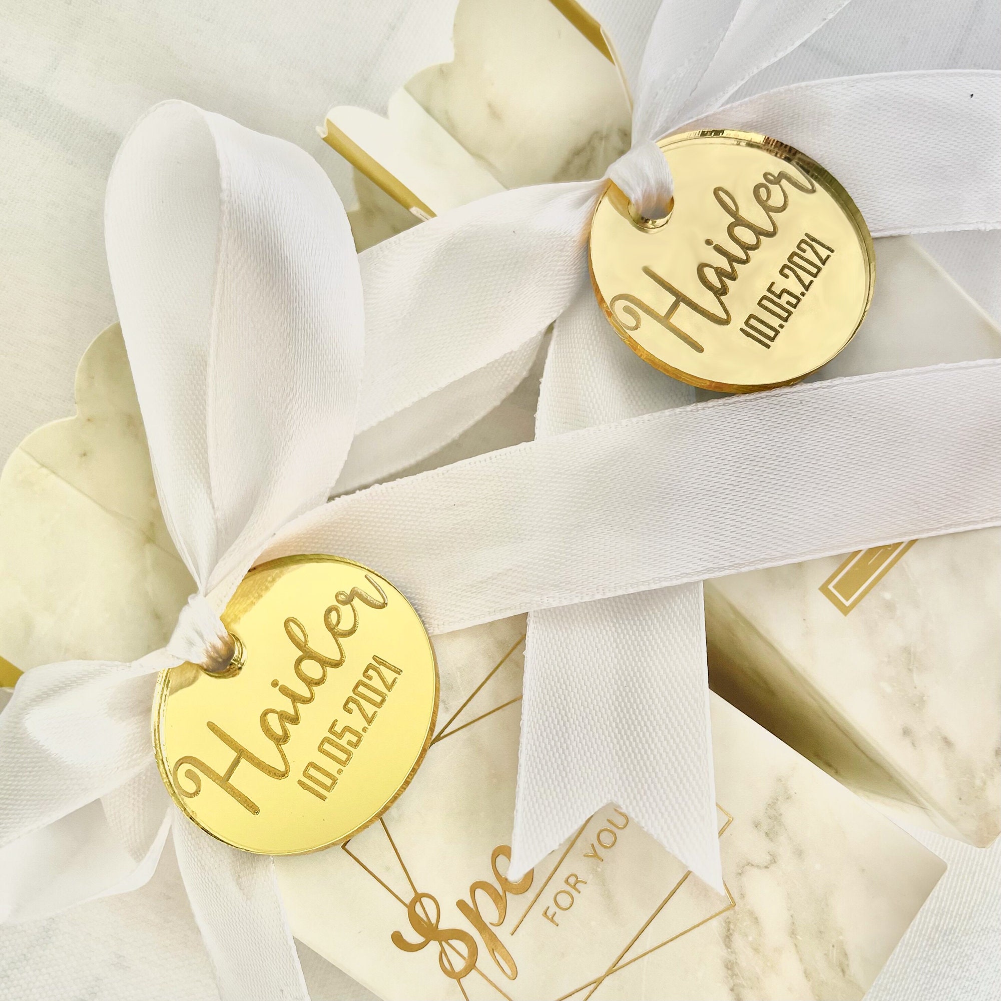 Custom Made Acrylic Mirror Tagspersonalized Wedding Acrylic Etsy